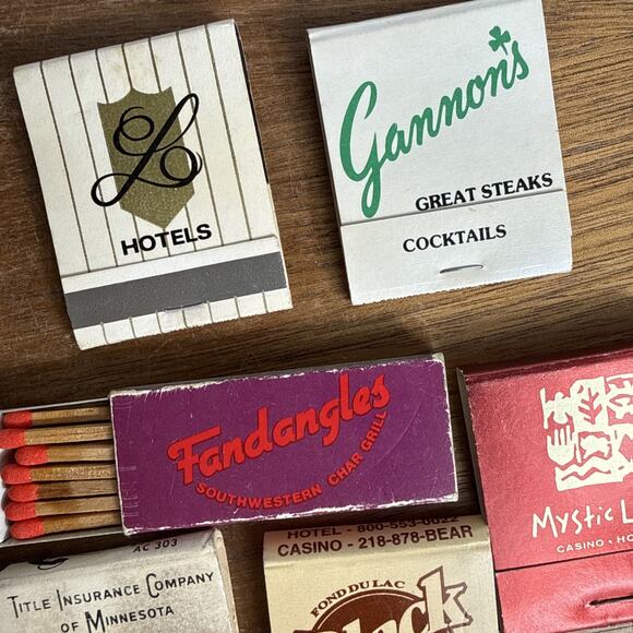 Vintage Minnesota Matchbook Lot Most Unused Leamington Hotel Restaurants Casino - Picture 6 of 10